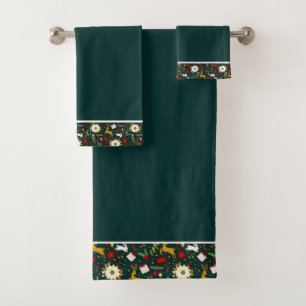 Christmas pattern    bath towel set