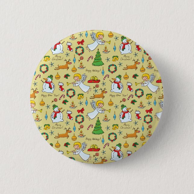 Christmas pattern button (Front)