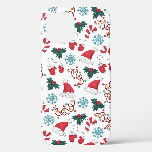 Christmas Pattern Case-Mate iPhone Case (Back)