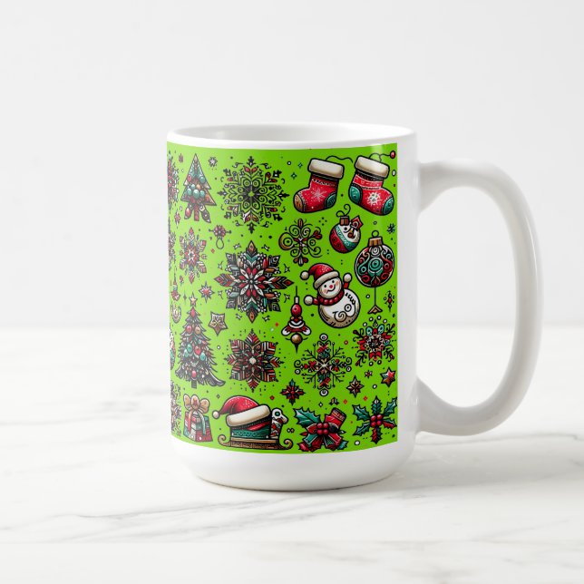 Christmas Pattern Coffee Mug (Right)