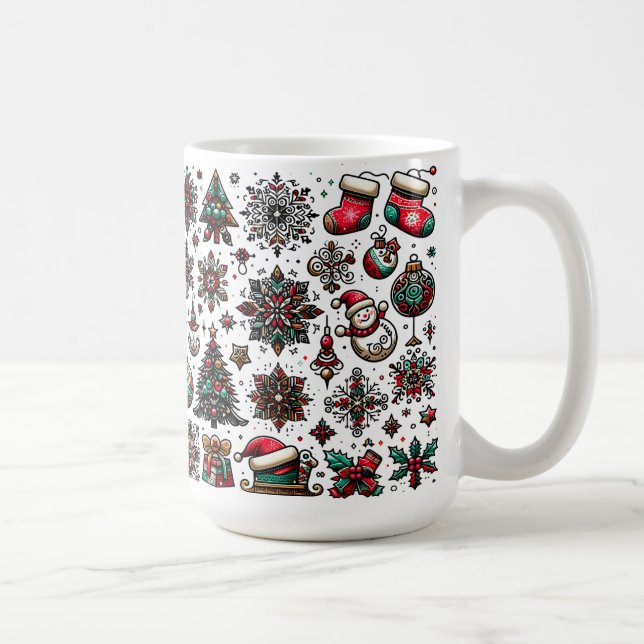 Christmas Pattern Coffee Mug (Right)
