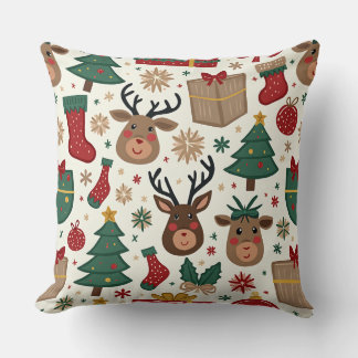 christmas pattern cushion