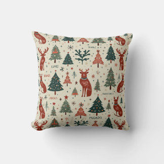 christmas pattern cushion
