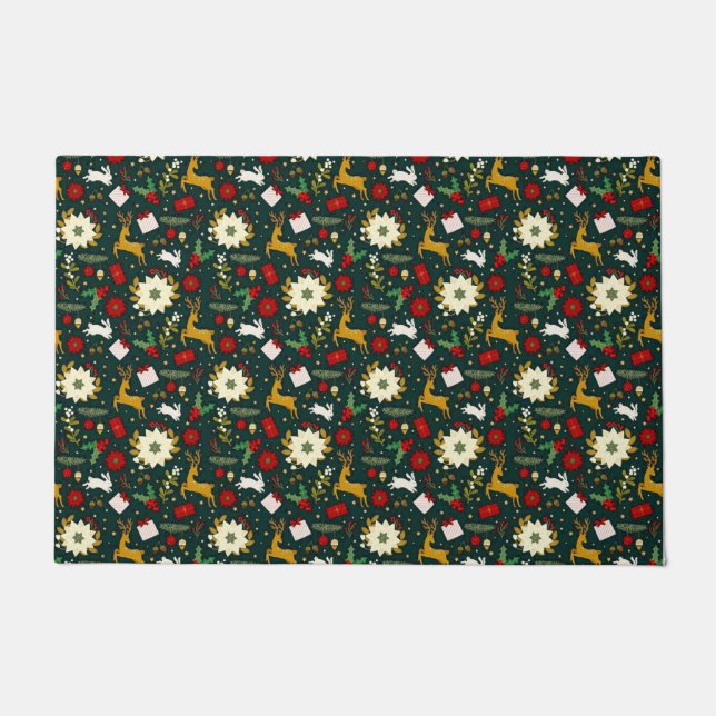 Christmas pattern    doormat (Front)