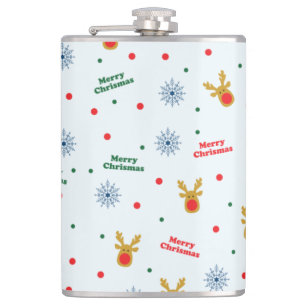 Christmas pattern flask
