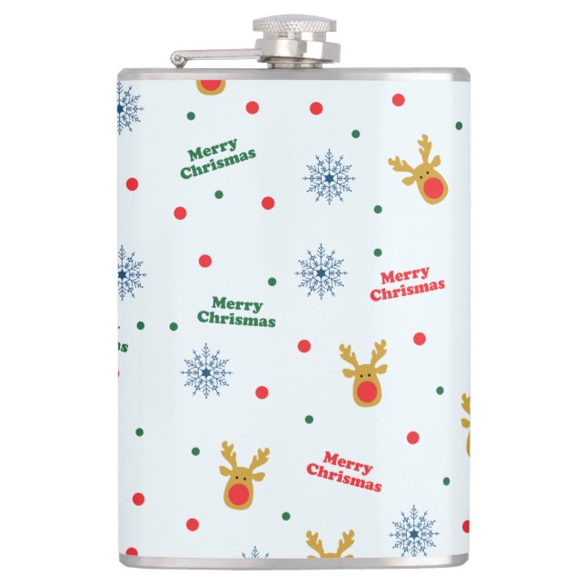 Christmas pattern flask (Front)