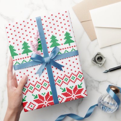 Christmas Pattern Illustration Wrapping Paper