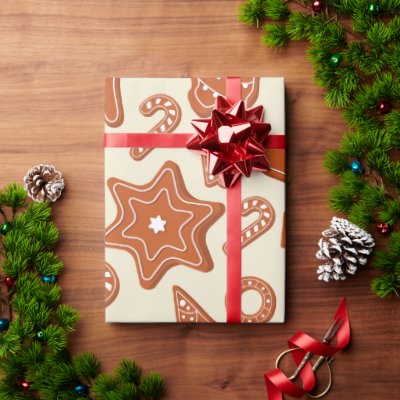 Christmas Pattern Illustration Wrapping Paper