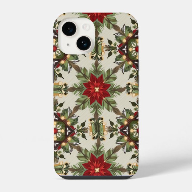 Christmas pattern iPhone case (Back)