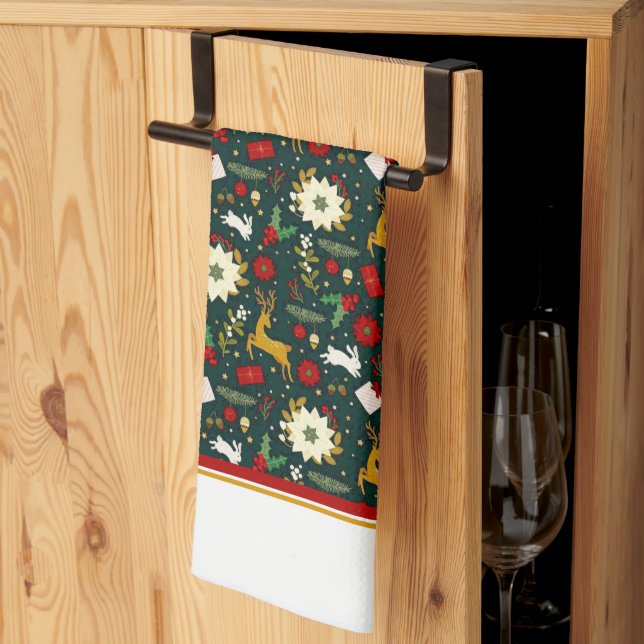 Christmas pattern    kitchen towel (Thirds Fold)