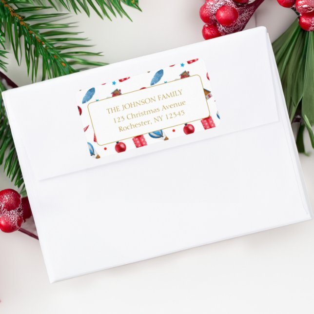 Christmas Pattern Label (Creator Uploaded)