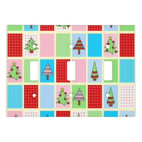 Christmas Pattern Light Switch Cover