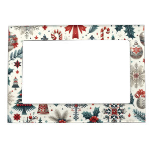 Christmas Pattern Magnetic Frame