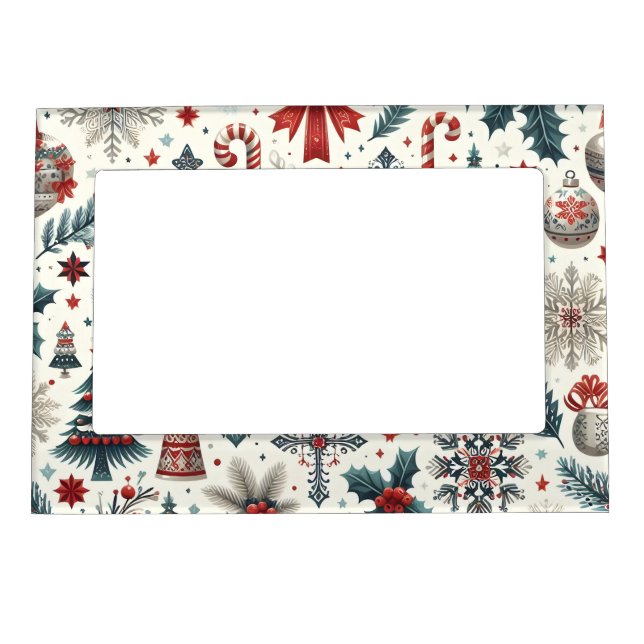 Christmas Pattern Magnetic Frame (Front)