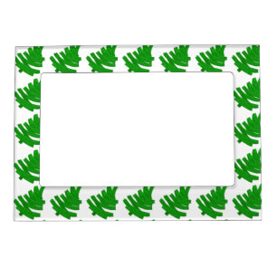 christmas pattern. magnetic picture frame