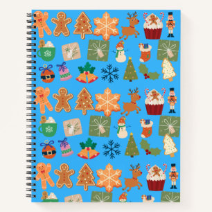 CHRISTMAS PATTERN NOTEBOOK