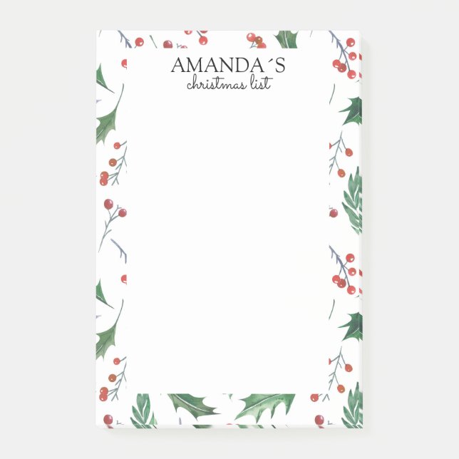 Christmas pattern Notes (Front)