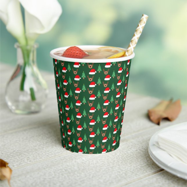 Christmas Pattern Paper Cups (Insitu)