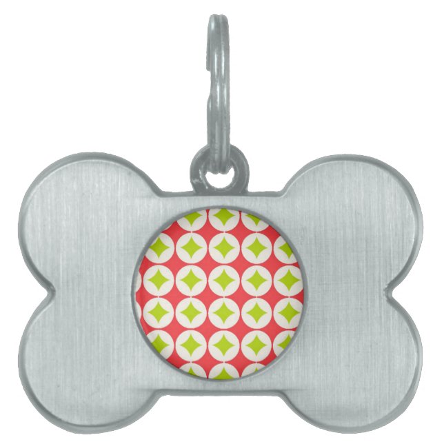 Christmas Pattern Pet Name Tag (Front)