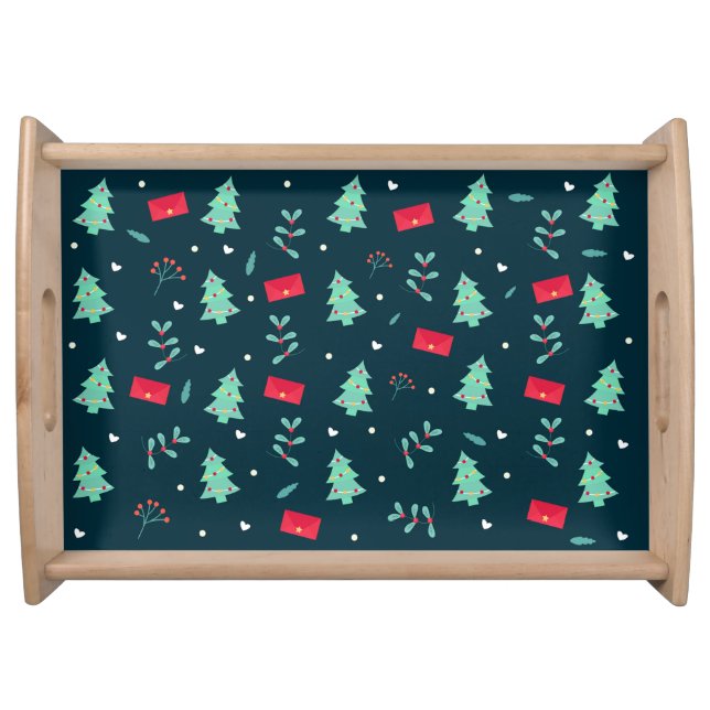 Christmas pattern, popular design, serving tray (Front)