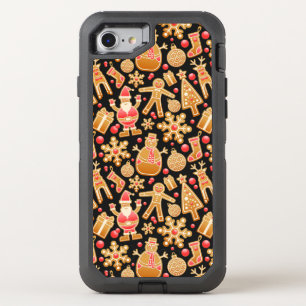 Christmas Pattern-Santa Claus Tree Rudolph Snowman OtterBox Defender iPhone SE/8/7 Case