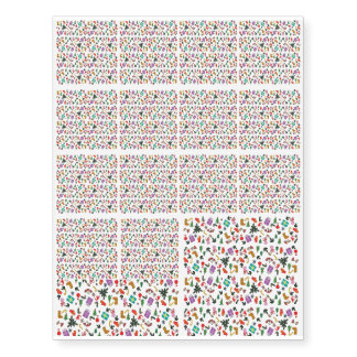 Christmas pattern temporary tattoos