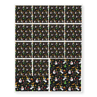 Christmas pattern temporary tattoos