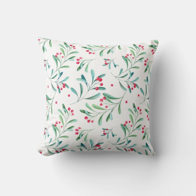 Christmas Pattern Throw Pillow (Front)