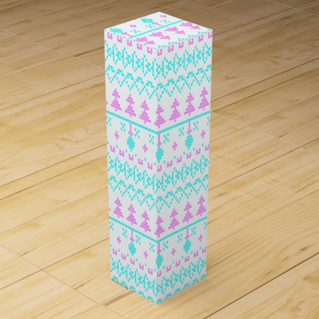 Christmas pattern wine box (Front)