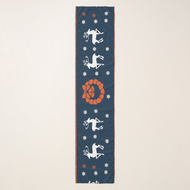 Christmas Pattern with Deer Scarf (Front)