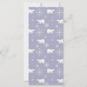 Christmas pattern with polar bears and snowflakes