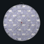 Christmas pattern with polar bears and snowflakes dart board<br><div class="desc">Seamless pattern with polar bears</div>