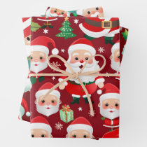 Family name simple christmas holiday Craft Wrappin Wrapping Paper