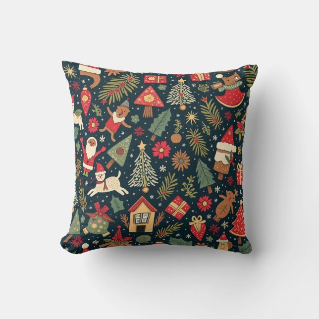  Christmas patterned cushions (Front)