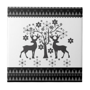 Christmas patterns ceramic tile