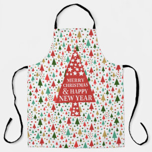 Christmas Patterns - christmas tree Apron
