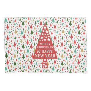 Christmas Patterns - christmas tree Pillow Case