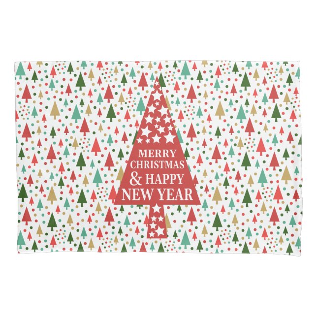 Christmas Patterns - christmas tree Pillow Case (Front)