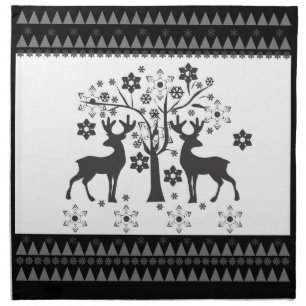 Christmas patterns cloth napkin