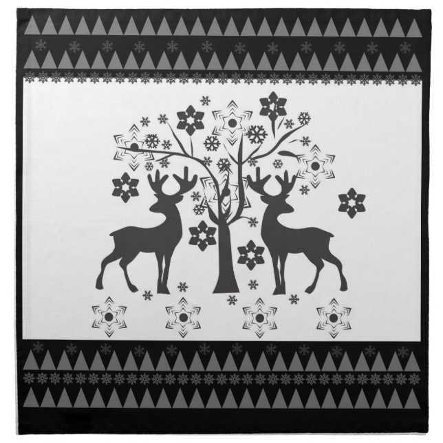 Christmas patterns cloth napkin (Front)