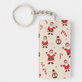 christmas patterns keychain