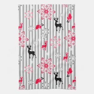 Christmas patterns kitchen towel