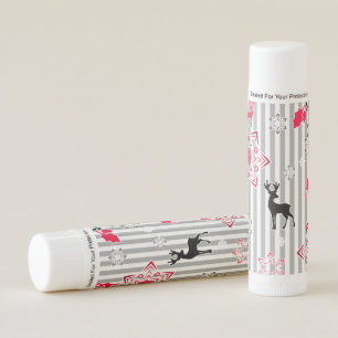 Christmas patterns lip balm