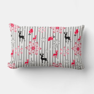 Christmas patterns lumbar pillow