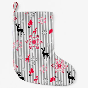 Christmas patterns small christmas stocking