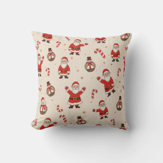 christmas patterns throw pillow