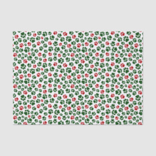 Christmas Paw Print Tissue Paper
