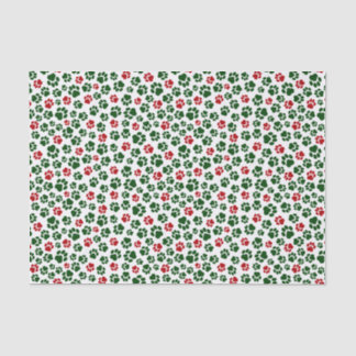 Christmas Paw Print Tissue Paper