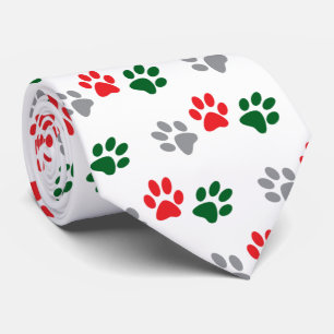 Christmas Paws Neck Tie