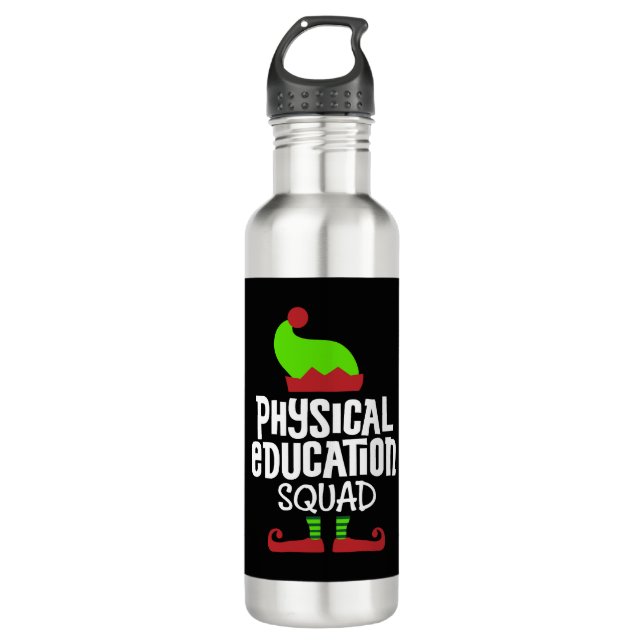 Christmas PE Teacher-physical education  Stainless Steel Water Bottle (Front)